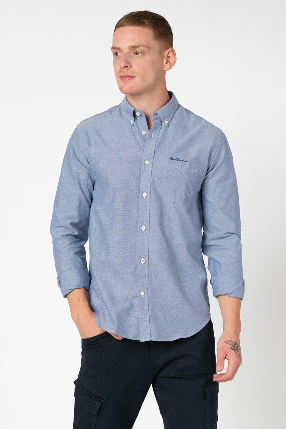 Ben Sherman, Camasa cu nasturi contrastanti, Bleumarin