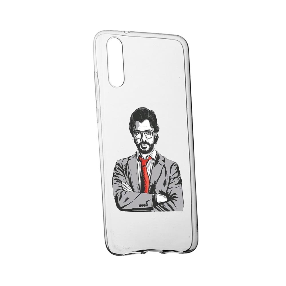 Husa La Casa De Papel, pentru Huawei P30, rezistenta la uzura, anti-alunecare, din silicon Premium, 712