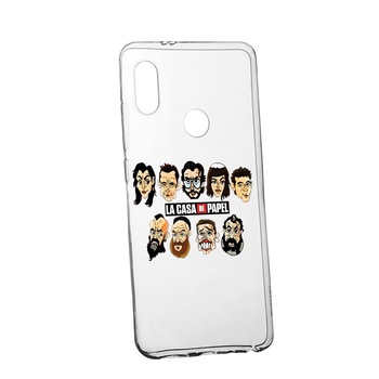 Husa La Casa De Papel - movie, pentru Huawei Y7 2019, rezistenta la uzura, anti-alunecare, din silicon Premium, 713 Husa La Casa De Papel - movie, pentru Huawei Y7 2019, rezistenta la uzura, anti-alunecare, din silicon Premium, 713