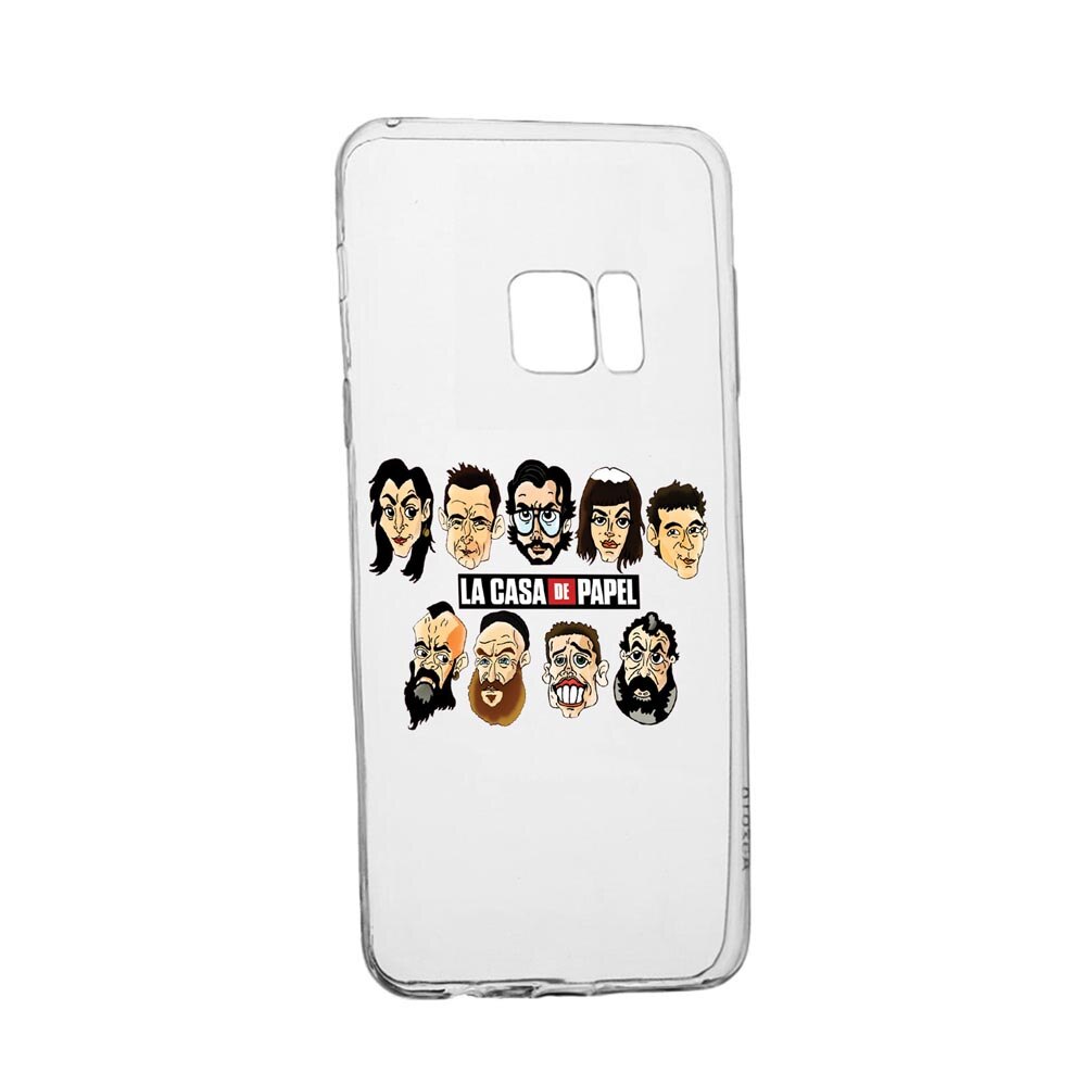 Husa La Casa De Papel - movie, pentru Samsung Galaxy S6, rezistenta la uzura, anti-alunecare, din silicon Premium, 713