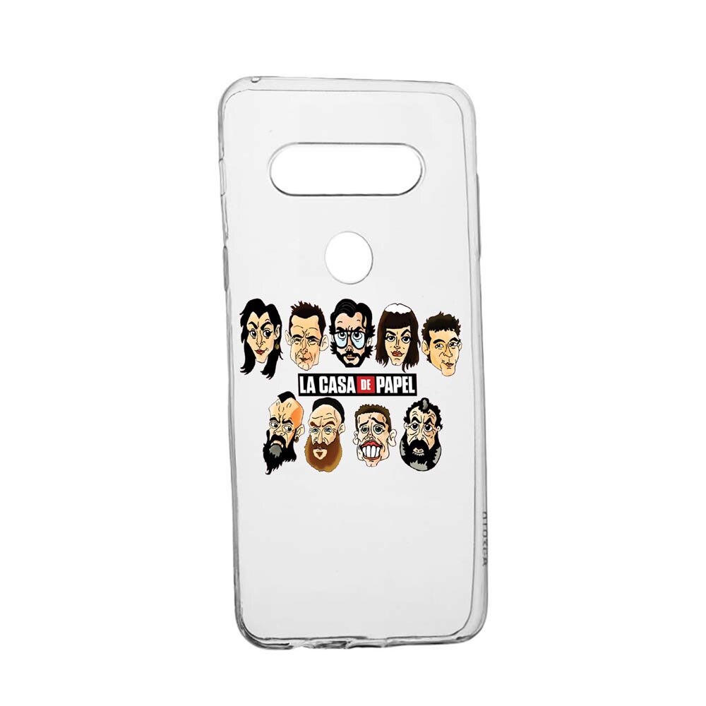 Husa La Casa De Papel - movie, pentru LG K50 / Q60, rezistenta la uzura, anti-alunecare, din silicon Premium, 713