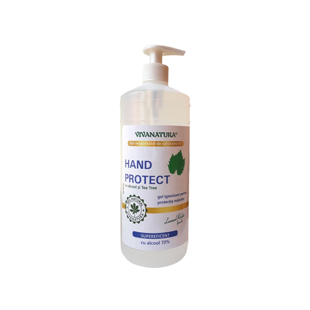 Gel Igienizant Hand Protect 70% alcool si Tea Tree 1000ml