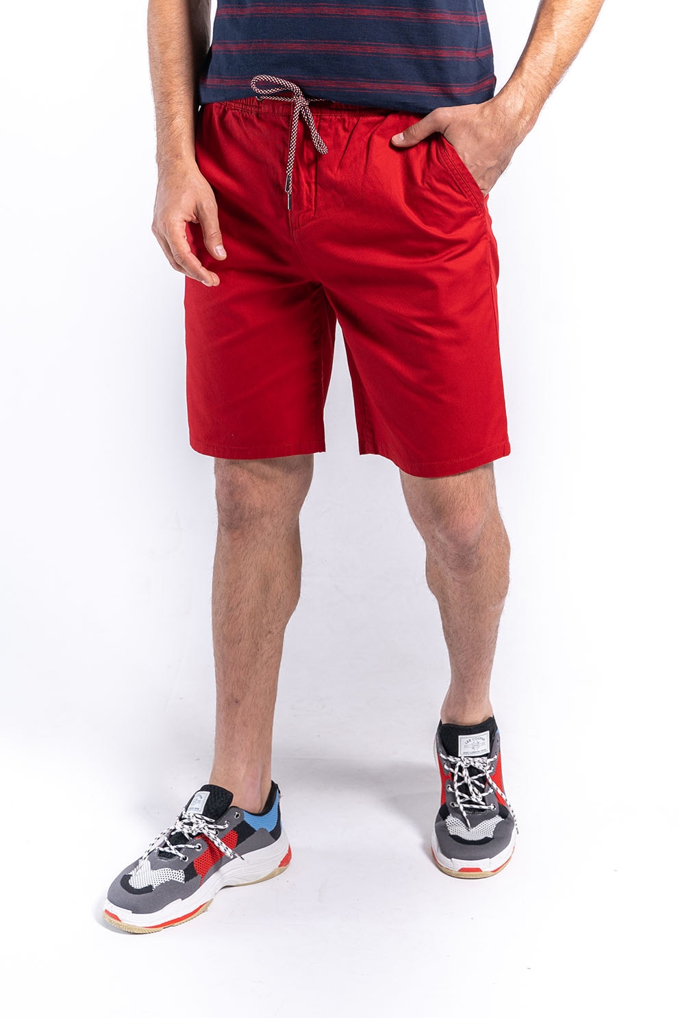 Lee Cooper, Bermude cu buzunare oblice, Rosu, 34