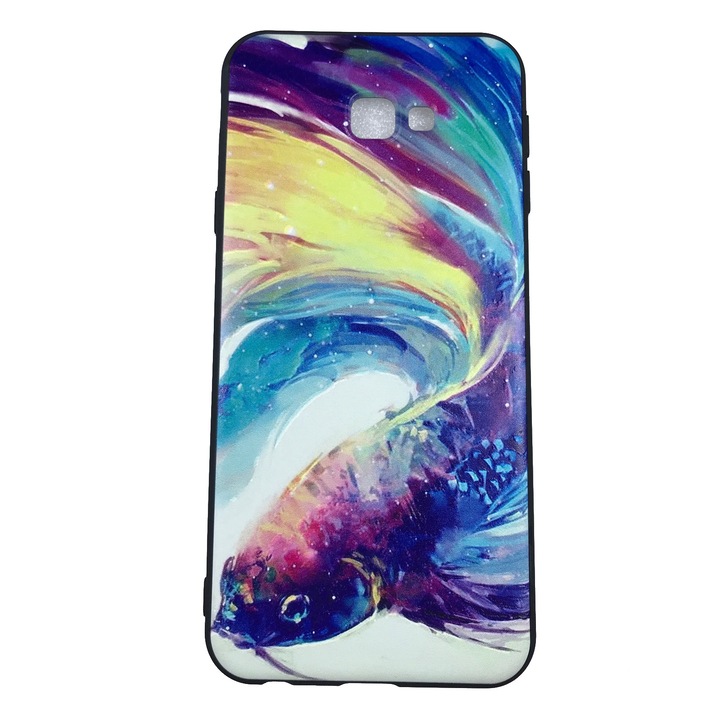 Husa compatibila cu samsung Galaxy J4 Plus 2018 Carcasa silicon in relief, Peste Japonez