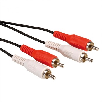 Cablu 2 x RCA T-T 5m, Value 11.99.4336 Cablu 2 x RCA T-T 5m, Value 11.99.4336