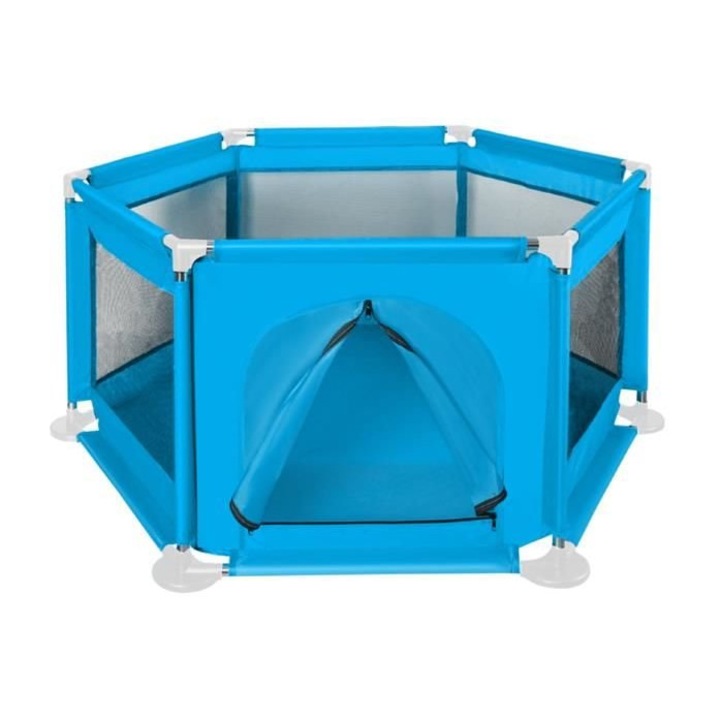 Tarc joaca copii hexagonal 125 x 65 cm Blue