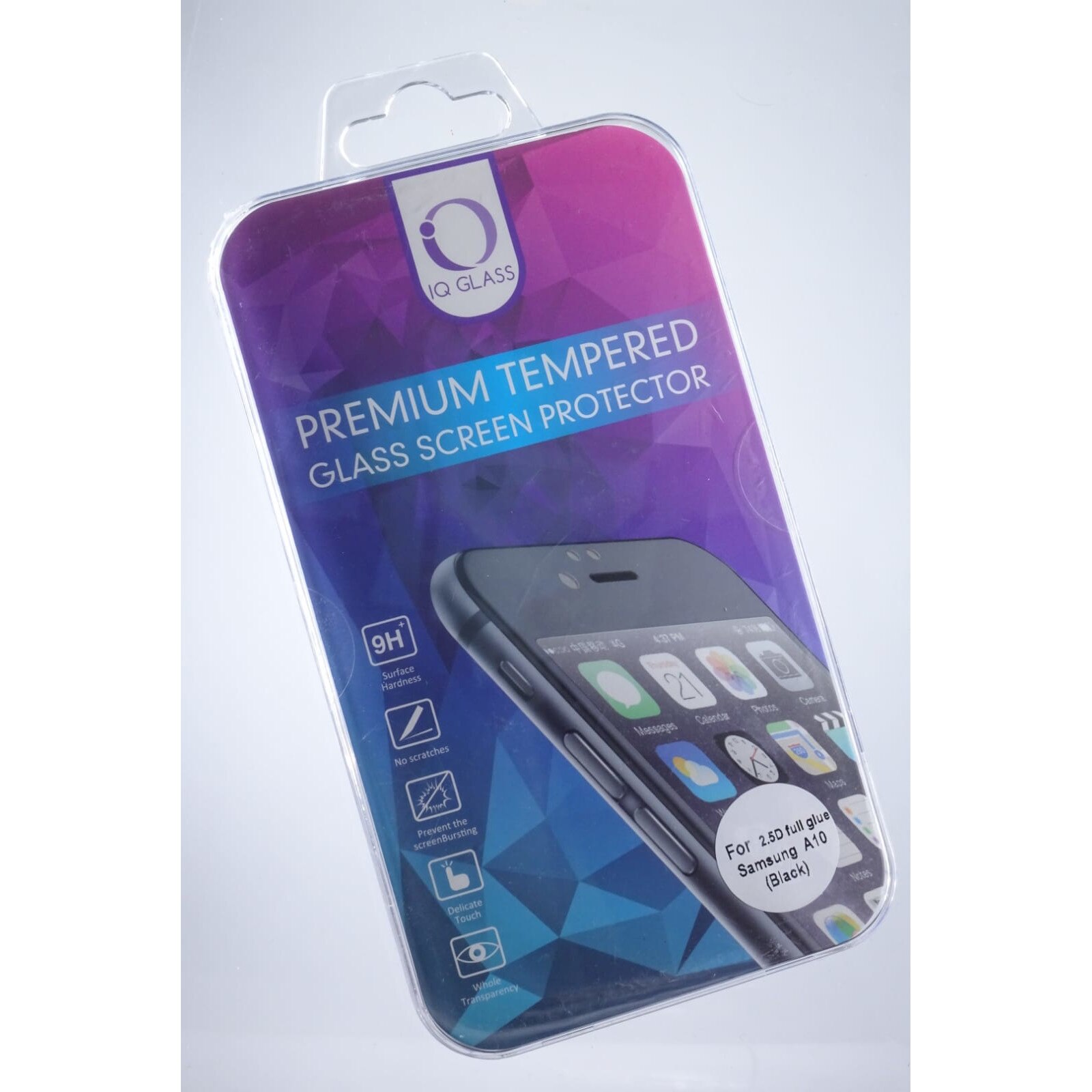 Folie 2.5 Full Cover, Full Glue, Samsung A10 black, Iq Glass, Premium quality