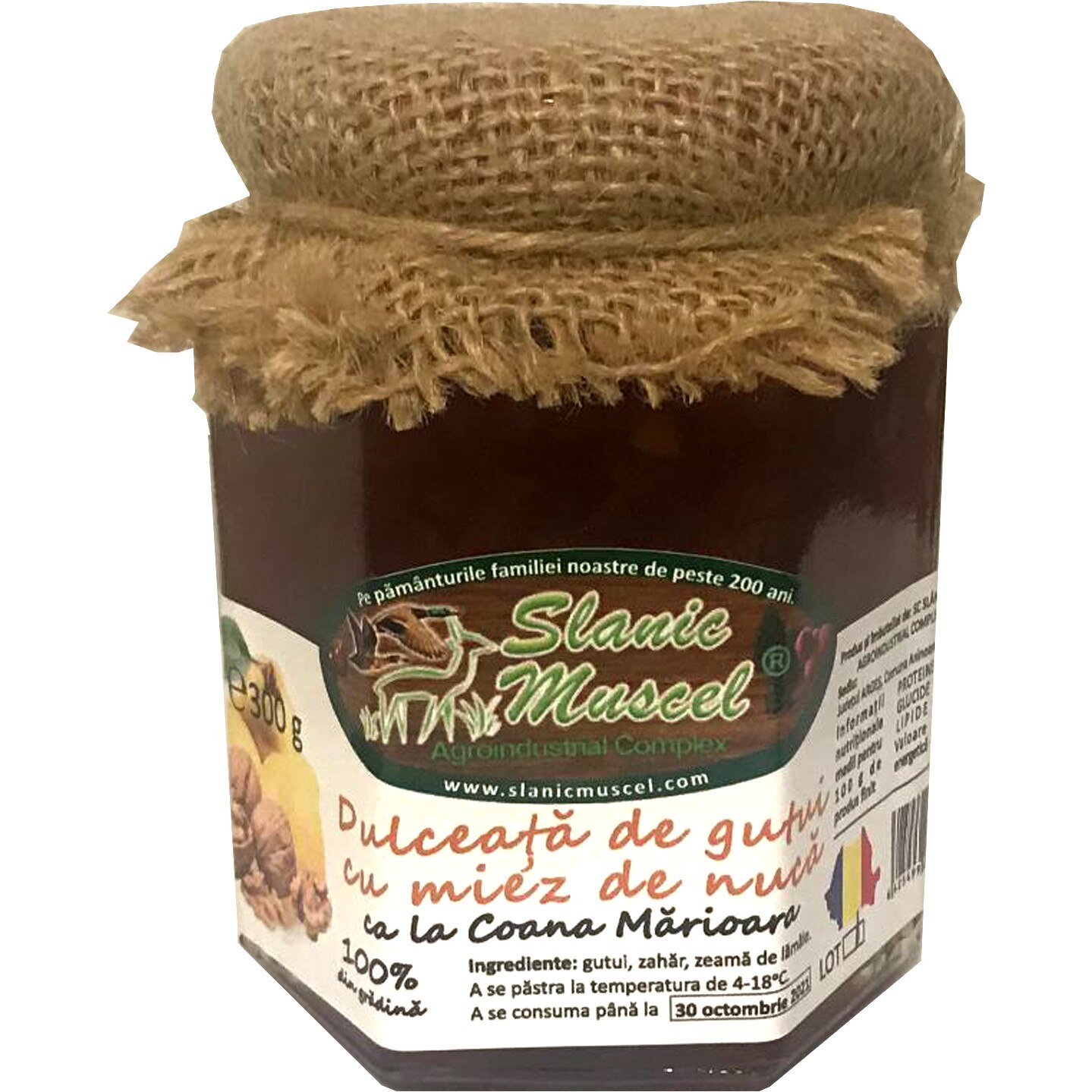 Dulceata de gutui cu miez de nuca 300gr