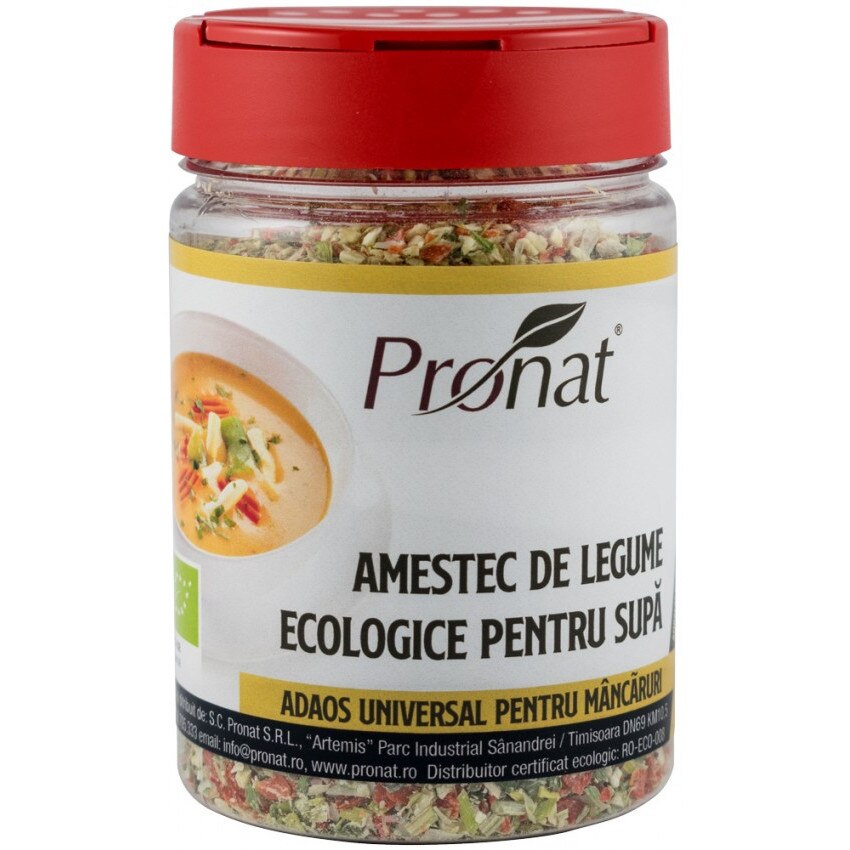 Amestec de legume Bio pentru supa Pronat 130 g