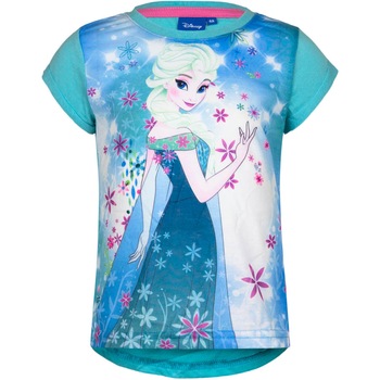 Tricou fete Elsa si Anna Frozen, Multicolor Tricou fete Elsa si Anna Frozen, Multicolor
