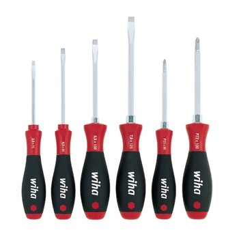 Set de 6 surubelnite, drepte si pozidrive, Wiha SoftFinish® Set de 6 surubelnite, drepte si pozidrive, Wiha SoftFinish®