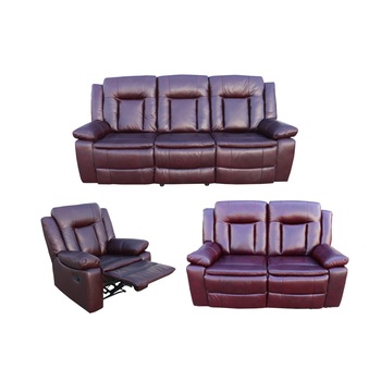 Set Piele Naturala, Ackerley Burgundy, Mobila Domnel, Canapea 3 locuri cu 2 reclinere manuale, Canapea 2 locuri cu 2 reclinere manuale si 1 fotoliu cu 1 recliner manual Set Piele Naturala, Ackerley Burgundy, Mobila Domnel, Canapea 3 locuri cu 2 reclinere manuale, Canapea 2 locuri cu 2 reclinere manuale si 1 fotoliu cu 1 recliner manual