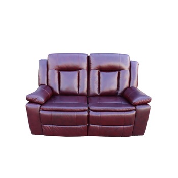 Canapea 2 locuri Piele Naturala, Ackerley Burgundy, Mobila Domnel, cu 2 reclinere manuale Canapea 2 locuri Piele Naturala, Ackerley Burgundy, Mobila Domnel, cu 2 reclinere manuale