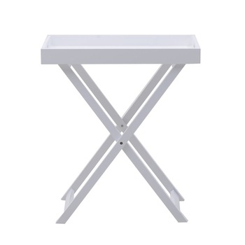 Masa pliabila din lemn, alba, 58x39x66 cm Masa pliabila din lemn, alba, 58x39x66 cm