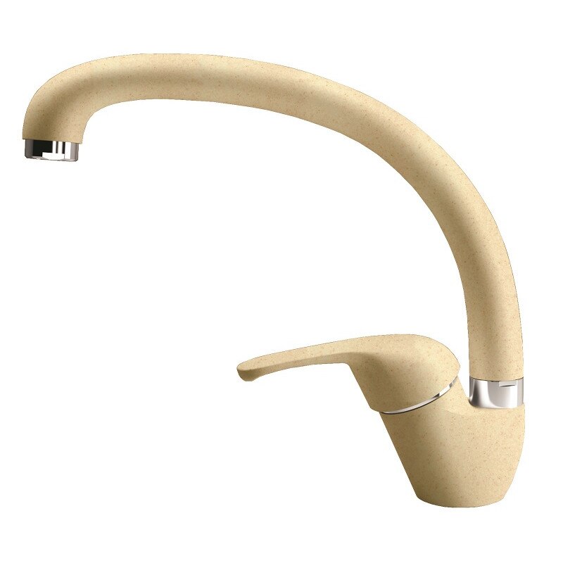 Baterie bucatarie BAMBOO R, Monocomanda, Cartus ceramic 40mm, Bej Nisipiu