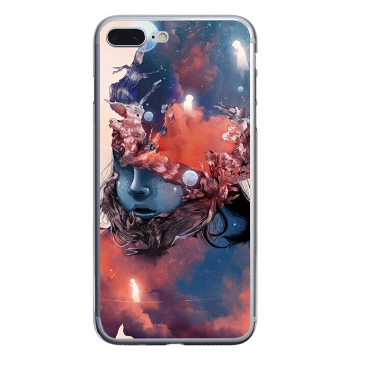 Husa silicon albastra iPhone 7 plus Think