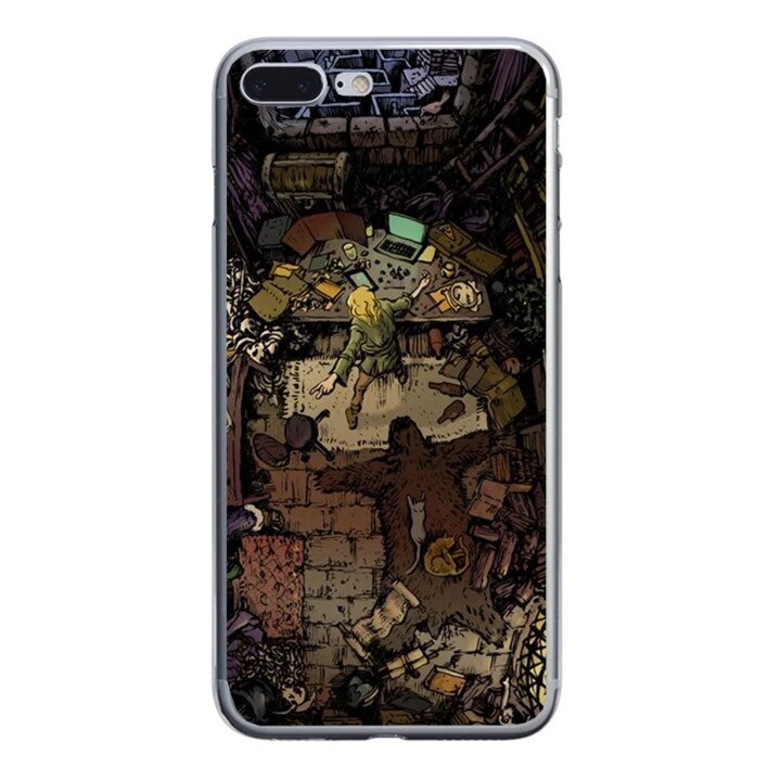 Husa silicon neagra iPhone 7 plus The Dream