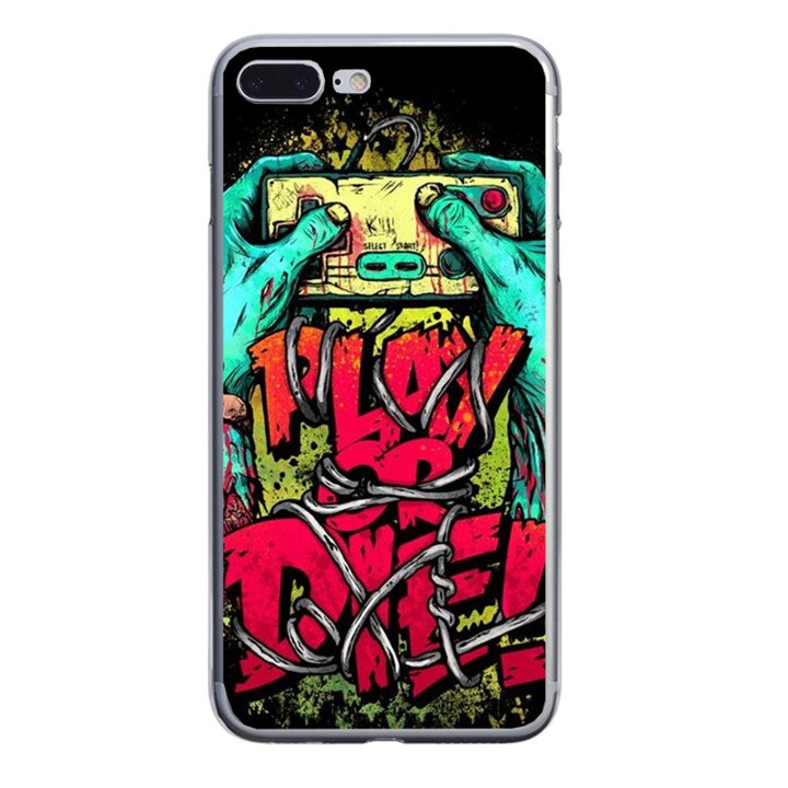 Husa silicon neagra iPhone 7 plus Plsy or Die