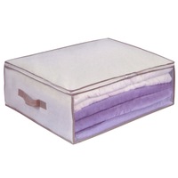 Cutie haine cu fermoar si maner, DecorCasa, 60 x 45 x 20 cm
