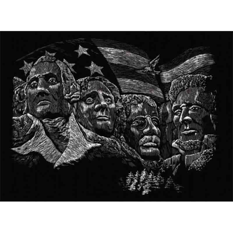 Set gravura, Royal Langnickel - Famous Places, 08 - Mount Rushmore