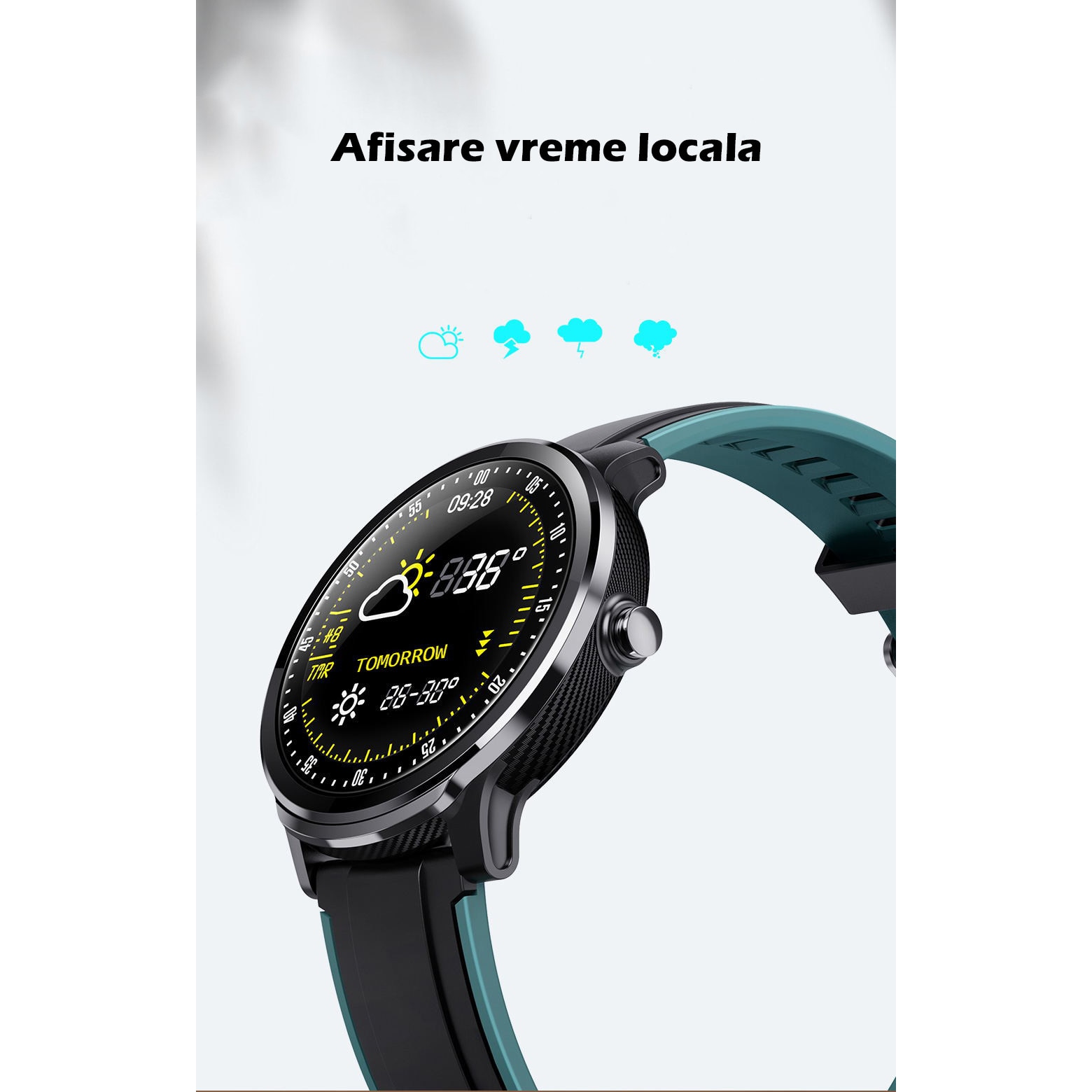 Ceas smartwatch TechONE™ SN80, stand by indelungat, sporturi