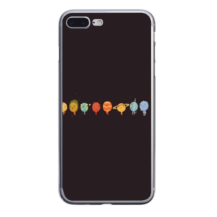 Husa silicon neagra iPhone 7 plus Solary System