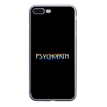Husa silicon neagra iPhone 7 plus Psycho Husa silicon neagra iPhone 7 plus Psycho