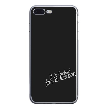 Husa silicon neagra iPhone 7 plus Locked for a reason Husa silicon neagra iPhone 7 plus Locked for a reason