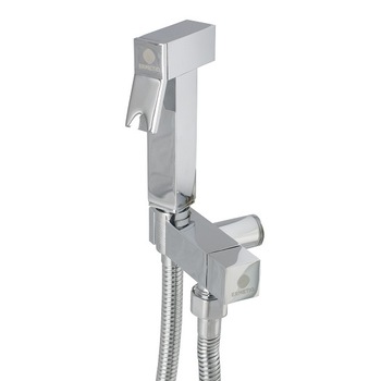 Set dus igienic, suport robinet furtun ,design patrat Set dus igienic, suport robinet furtun ,design patrat