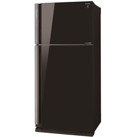 Frigider Sharp SJXP680GBK, 536 l, Clasa A++, Ioni Plasmacluster, J-Tech Inverter, H 175 cm, Sticla Neagra
