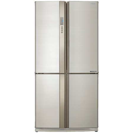 Side by side Sharp SJEX820FBE, 605 l, Clasa A++, No Frost, J-Tech Inverter, H 183 cm, Bej
