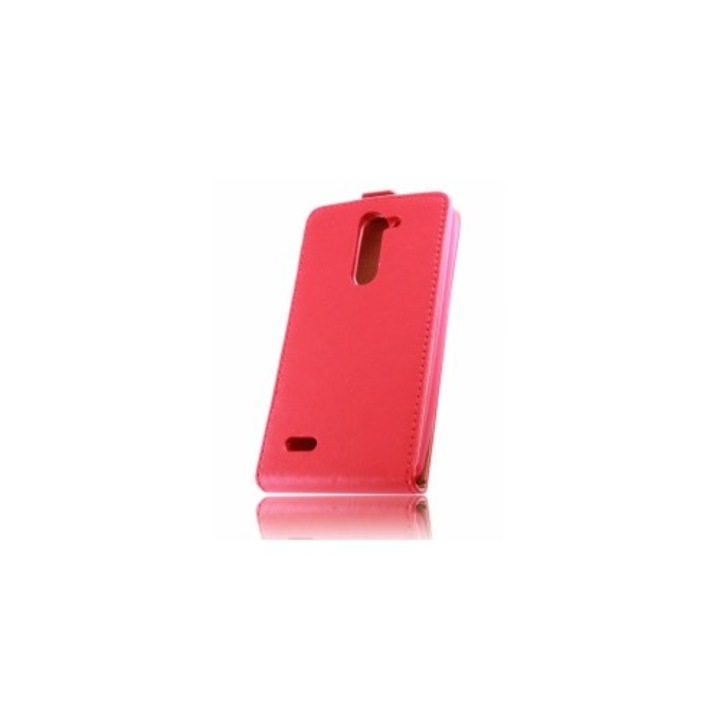 Капак LG Bello D337, Еко кожа, флекси, червен