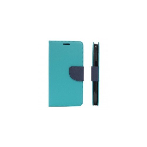 Husa Alcatel Pop C9, piele eco, Fancy, bleu