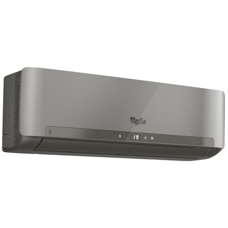 Aparat de aer conditionat Whirlpool SPIS 409L, 9000 BTU, Clasa A+, Functie incalzire, Al 6-lea Simt, Filtru HD + Carbon, Auto Restart, Autocuratare, Dezumidificare, Silver