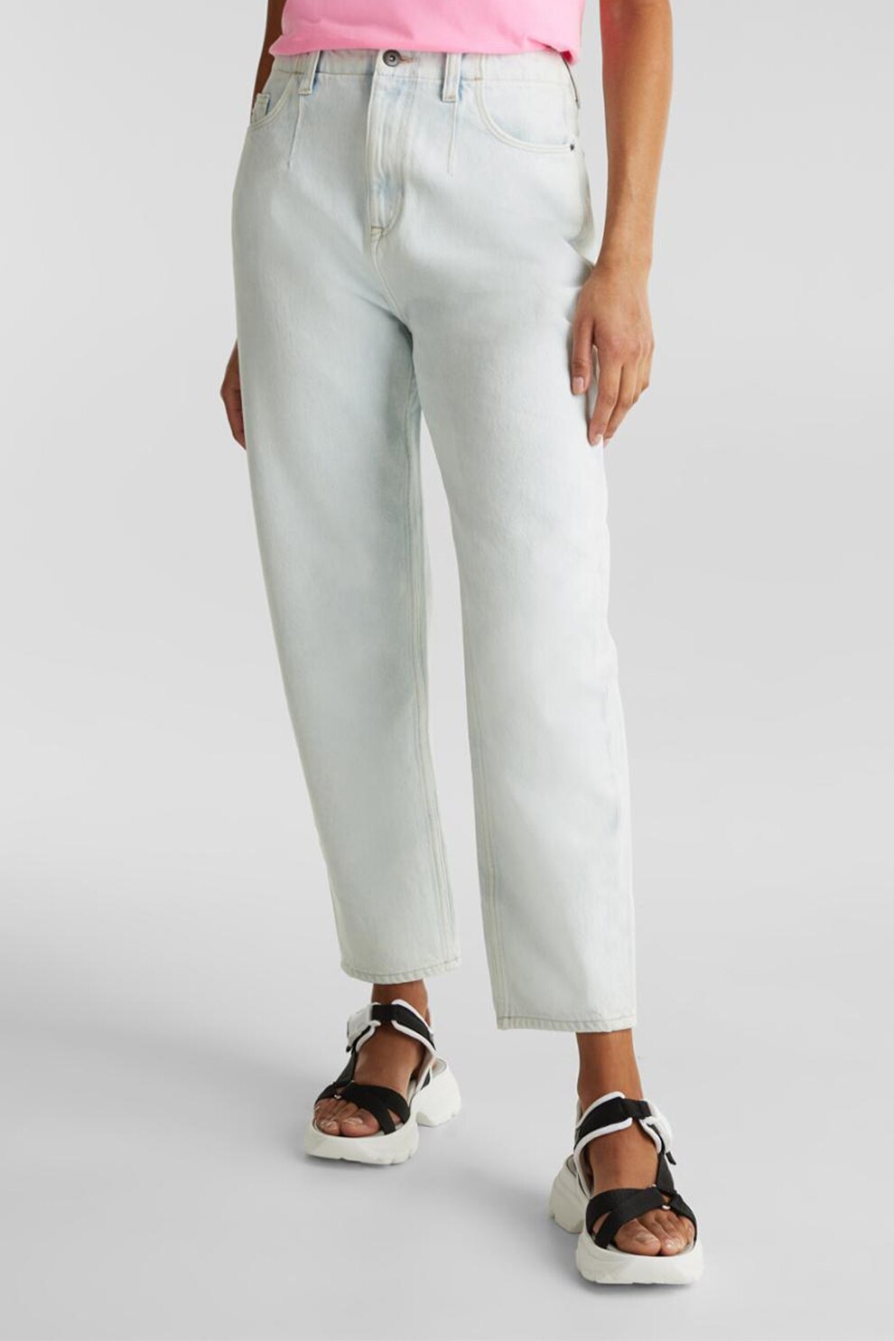 EDC by Esprit, Blugi mom fit, Alb, W27-L28