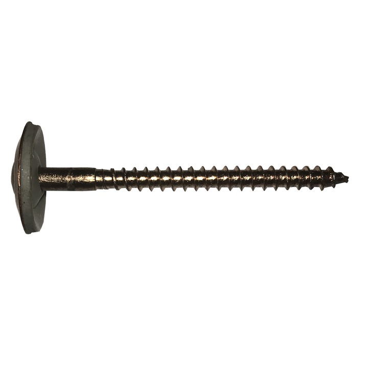 Surub din Inox, finisaj cupru, 4,5x35 mm, Alsafix, saiba lata, garnitura EPDM, amprenta torx - cutie 200 buc