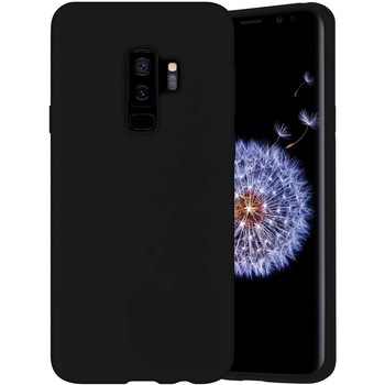 Husa compatibila cu Samsung Galaxy S9 Plus, ultra slim, silicon Negru, cu interior de catifea, PlanetPhone