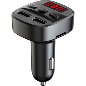 Modulator FM Bluetooth Serioux ABFM60, USB, microSD, USB 2.4A, Negru Modulator FM Bluetooth Serioux ABFM60, USB, microSD, USB 2.4A, Negru