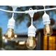 LED füzér 15xE27 15M Fehér