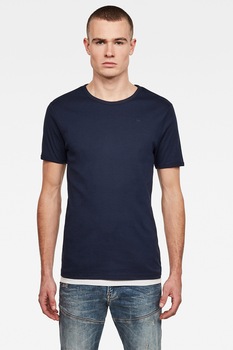 G-Star RAW, Tricou de bumbac organic cu detaliu brodat - 2 piese, Bluemarin G-Star RAW, Tricou de bumbac organic cu detaliu brodat - 2 piese, Bluemarin