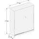Dulap cu 2 usi glisante Modella Sedef, alb 140x177x50mm, pal 18mm