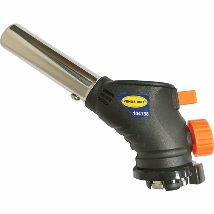 Gázégő fej, gallérral ellátott palackhoz, "lángálló" rendszerrel