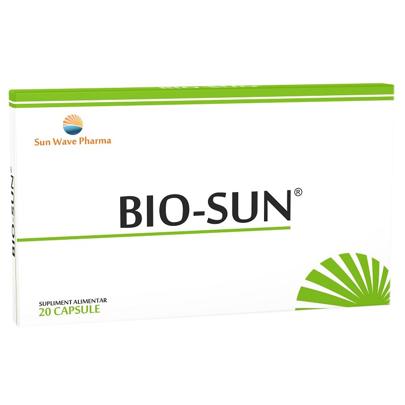Supliment alimentar Bio-Sun Sun Wave Pharma, 20 capsule