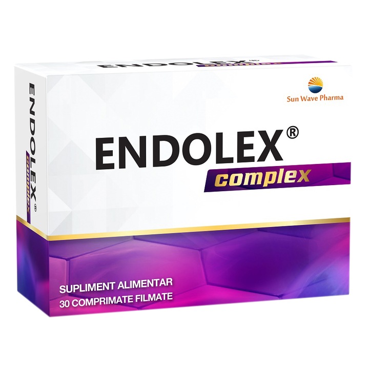 Supliment alimentar Endolex Complex Sun Wave Pharma, 30 comprimate filmate