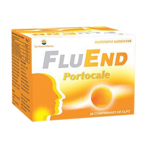 Supliment alimentar FluEnd portocale Sun Wave Pharma, 20 comprimate
