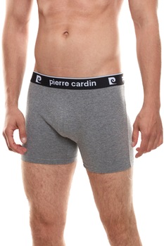 Set de boxeri barbati Pierre Cardin BOX-PRCR-2PK-M, 2 pack, Gri Set de boxeri barbati Pierre Cardin BOX-PRCR-2PK-M, 2 pack, Gri