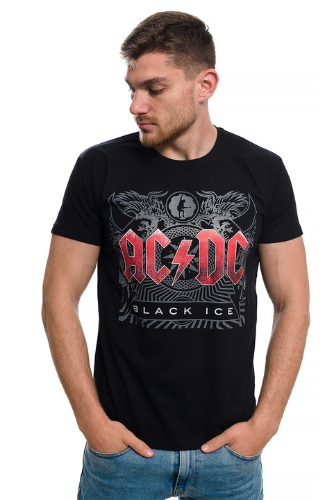 Printex férfi póló, Zenekarok, AC/DC, Fekete jég