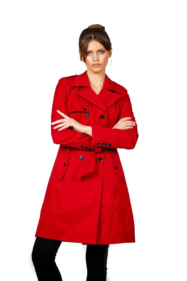 Formation Out of date witness Trench rosu de dama BE YOU, XS INTL - eMAG.ro