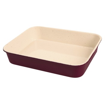 Tava dreptunghiulara NAVA Terrestrial, cu invelis ceramic, otel carbon, 7x28x40cm Tava dreptunghiulara NAVA Terrestrial, cu invelis ceramic, otel carbon, 7x28x40cm