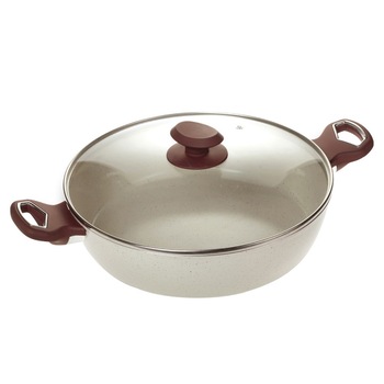 Cratita NAVA Terrestrial, cu invelis ceramic antiaderent, aluminiu, 28 cm Cratita NAVA Terrestrial, cu invelis ceramic antiaderent, aluminiu, 28 cm